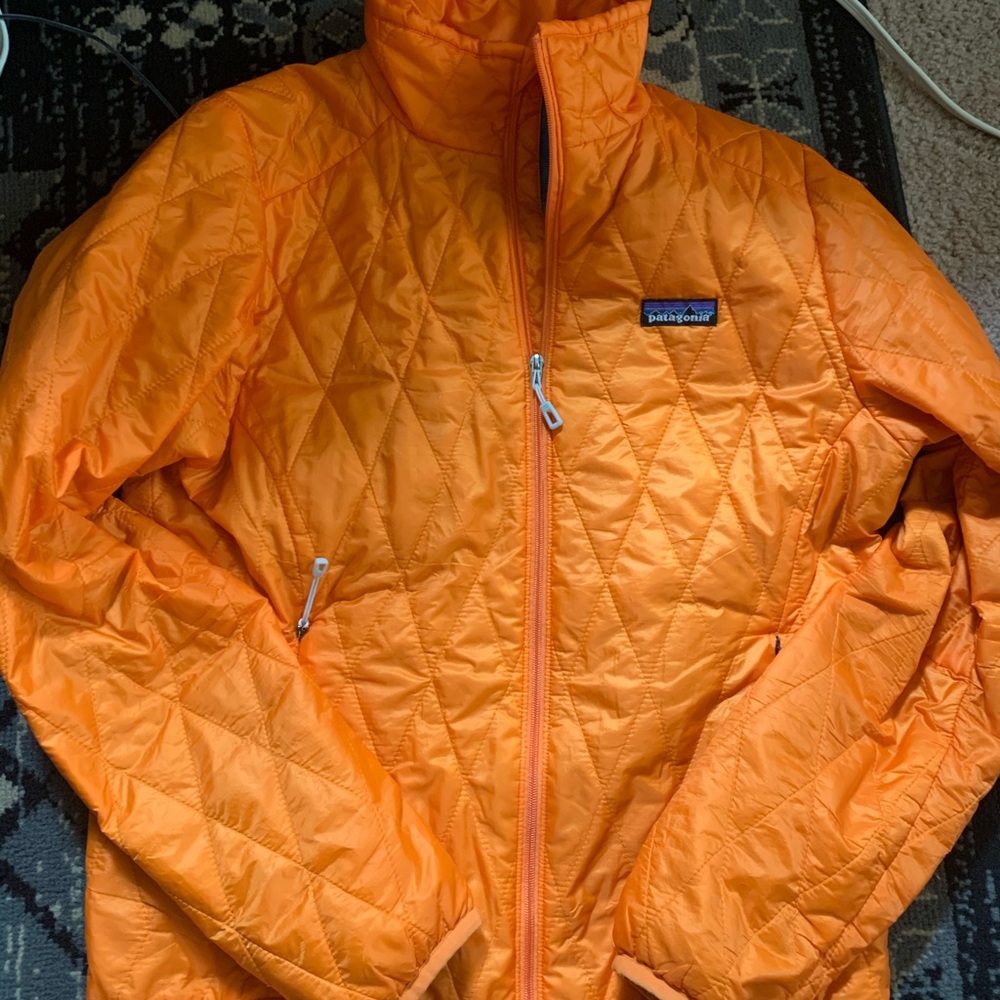 orange patagonia nano puff